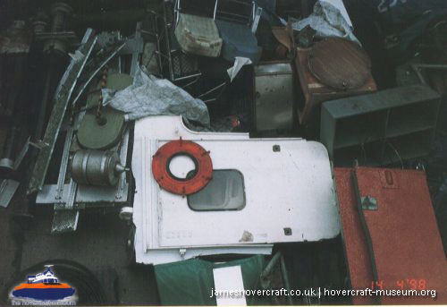 SRN4 Sir Christopher (GH-2008) being broken up at Dover -  (credit: The <a href='http://www.hovercraft-museum.org/' target='_blank'>Hovercraft Museum Trust</a>).
